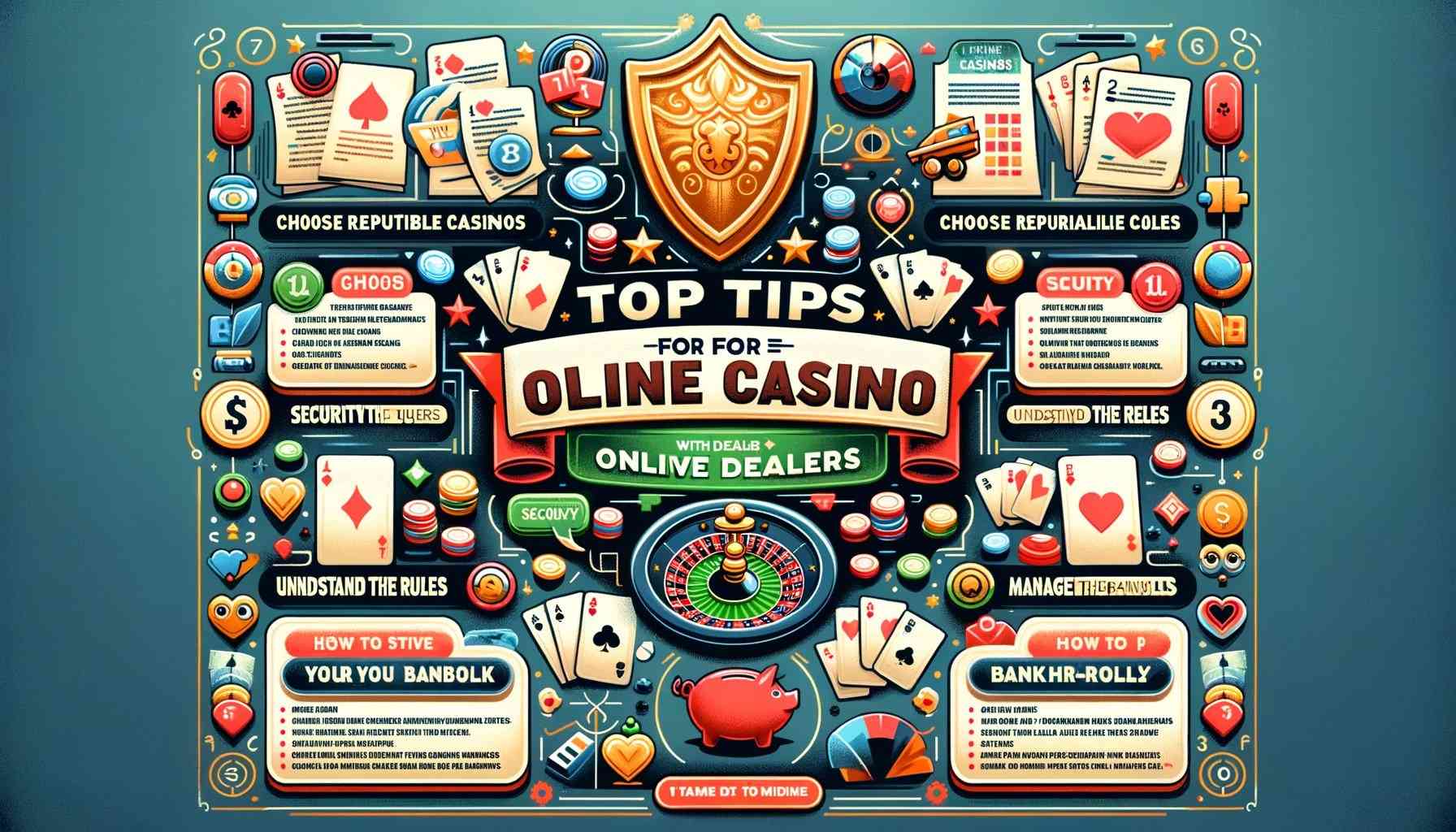 Top tips for online casinos with live dealers