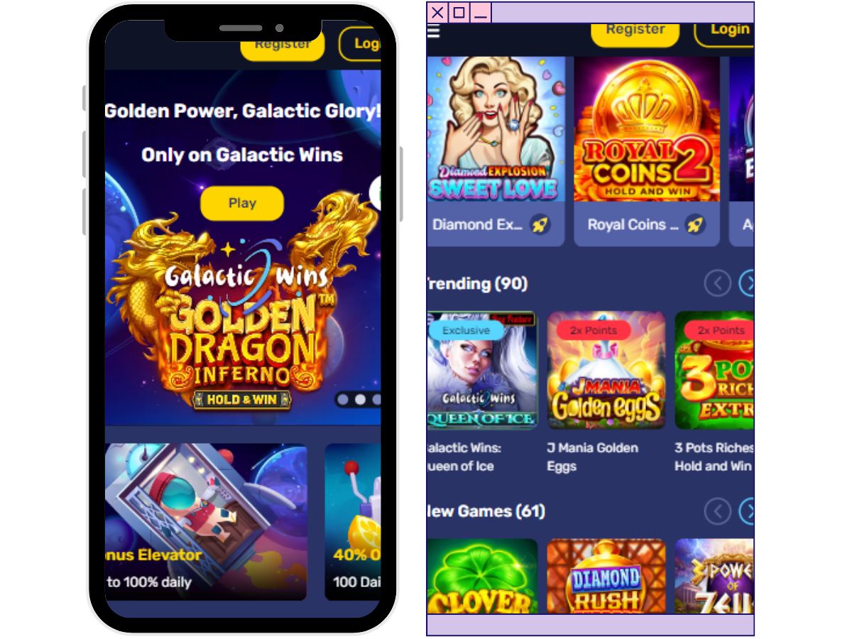 Galactic Wins Casino review