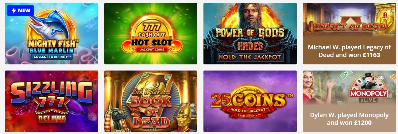 luckster casino games